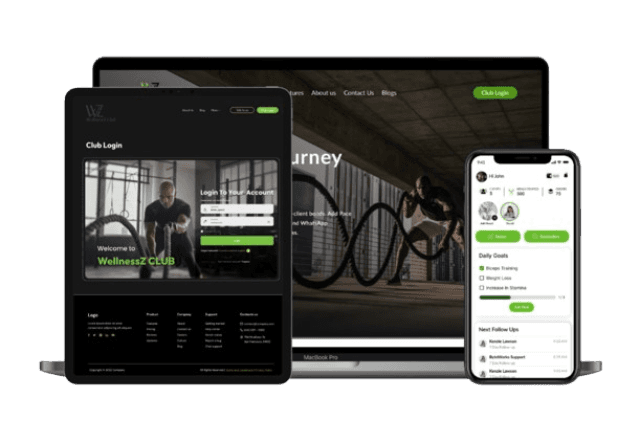 responsive landing of wellnessz